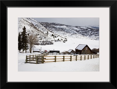 Barn near Snowmass Village, Aspen region, Rocky Mountains, Colorado