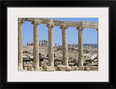 Cardo Maximus colonnaded street, Roman city, Jerash, Jordan