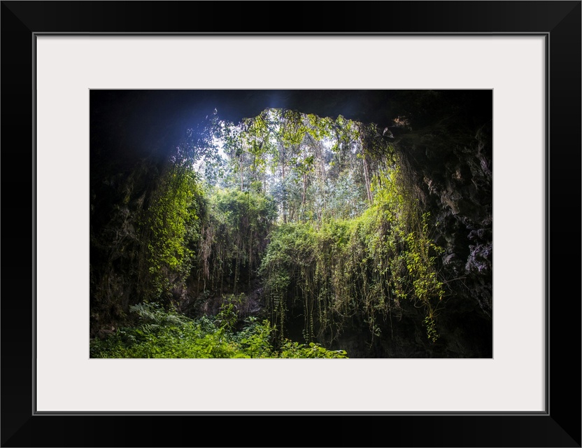 Cave system in the Virunga National Park, Rwanda, Africa