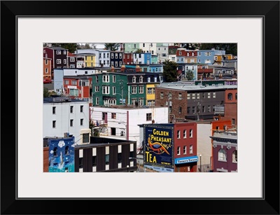 Colorful houses in St. John's City, Newfoundland, Canada