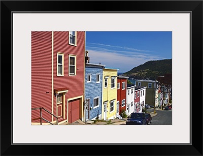Colourful houses in St. John's City, Newfoundland, Canada