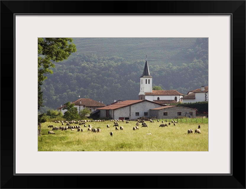 Countryside near St. Jean Pied de Port, Basque country, Aquitaine, France