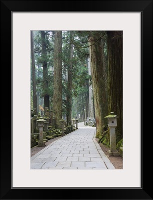 Entrance Path, Okunoin graveyard, Koya-san, Kansai, Honshu, Japan