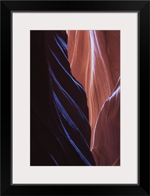 Eroded curves in sandstone, Upper Antelope Canyon, near Page, Arizona