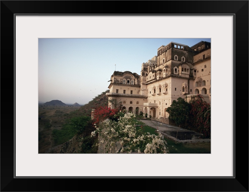 Exterior view, Neemrana Fort Palace Hotel, Neemrana, Rajasthan state, India, Asia