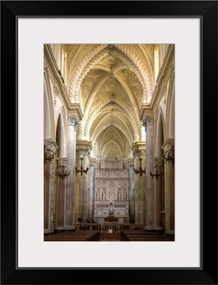 Interior of the Duomo, Erice, Sicily, Italy