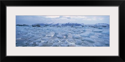 Jokulslarlon glacial lagoon, Vatnajokull Icecap, south area, Iceland