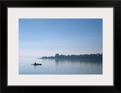 Kayaker, Little Traverse Bay, Lake Michigan, Michigan