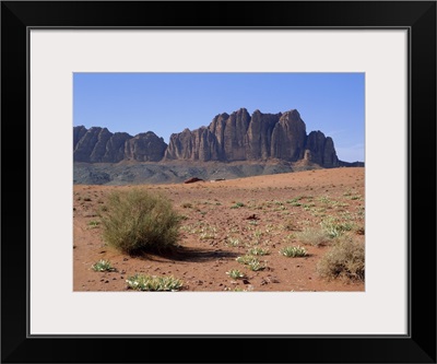 Looking west to Jebel Qattar, southern Wadi Rum, Jordan