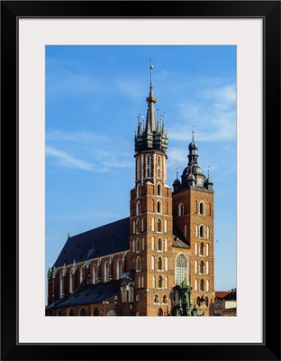 Main Market Square, St. Mary Basilica, Cracow, Lesser Poland Voivodeship, Poland
