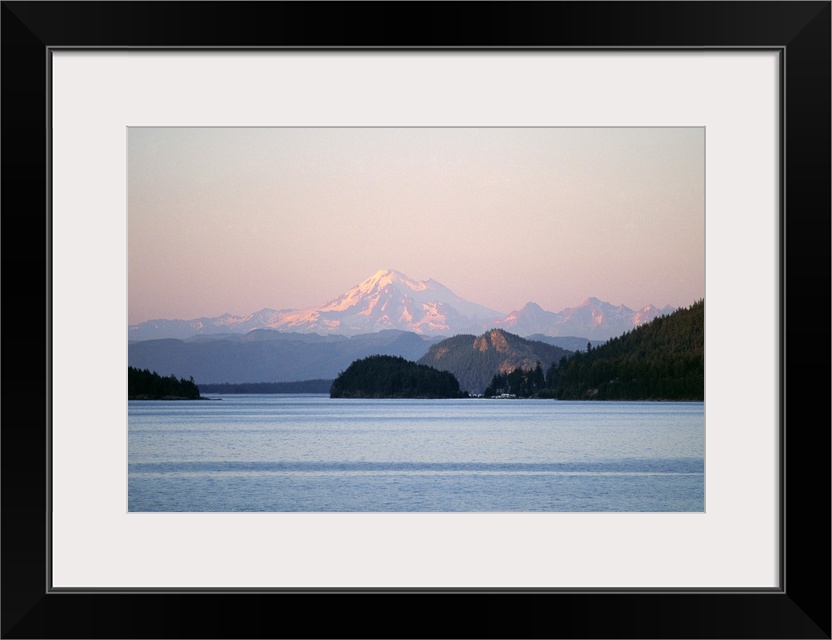 Mount Baker from San Juan Islands, Washington State, USA