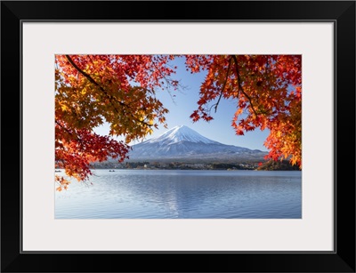 Mount Fuji, And Lake Kawaguchi, Yamanashi Prefecture, Honshu, Japan, Asia