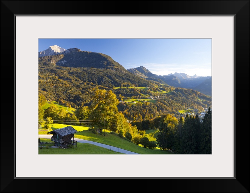 Overview of Berchtesgaden, Bavaria, Germany, Europe