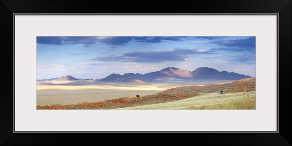 Panoramic view over the landscape of the Namib Rand game reserve, Namibia, Africa