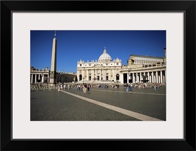 Piazza San Pietro, view to St. Peter's Basilica, Vatican City, Rome, Lazio, Italy
