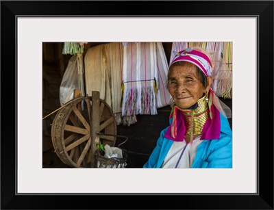 Portrait Of A Padaung Woman, Loikaw Area, Panpet, Kayah State, Myanmar, Asia