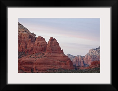 Red rock formations at sunset, Coconino National Forest, Arizona