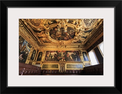 Senate Hall, Doge's Palace, Venice, Veneto, Italy