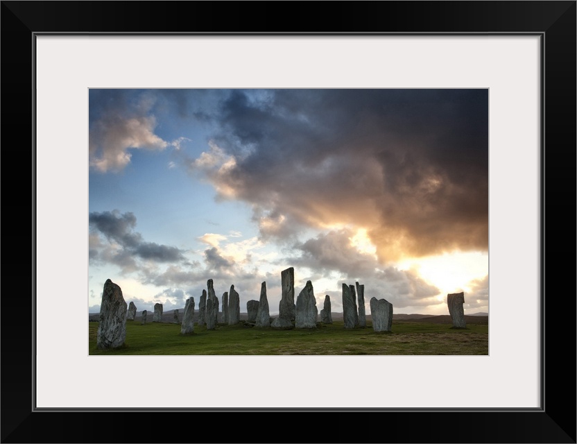 Standing Stones of Callanish at sunset, Outer Hebrides, Scotland, UK