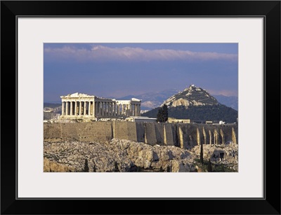 The Acropolis, and Lykabettos Hill, Athens, Greece, Europe