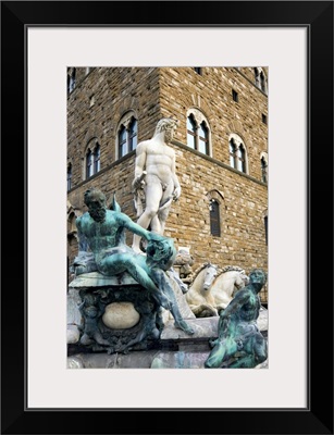 The Neptune Fountain, Piazza della Signoria, Florence, Tuscany, Italy