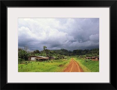 Typical village in western Cameroon, Africa