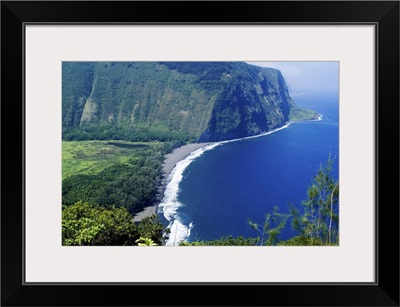 View of Waipio Valley, Island of Hawaii (Big Island), Hawaii