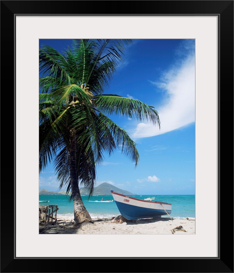 View towards St. Kitts, Nevis, Leeward Islands, West Indies, Caribbean