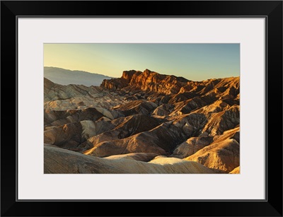 Zabriskie Point At Sunrise, Death Valley National Park, California