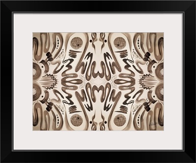 Sepia Squiggle Pattern