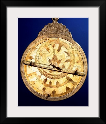 Brass astrolabe from the middle ages