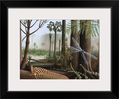 Carboniferous insects, artwork