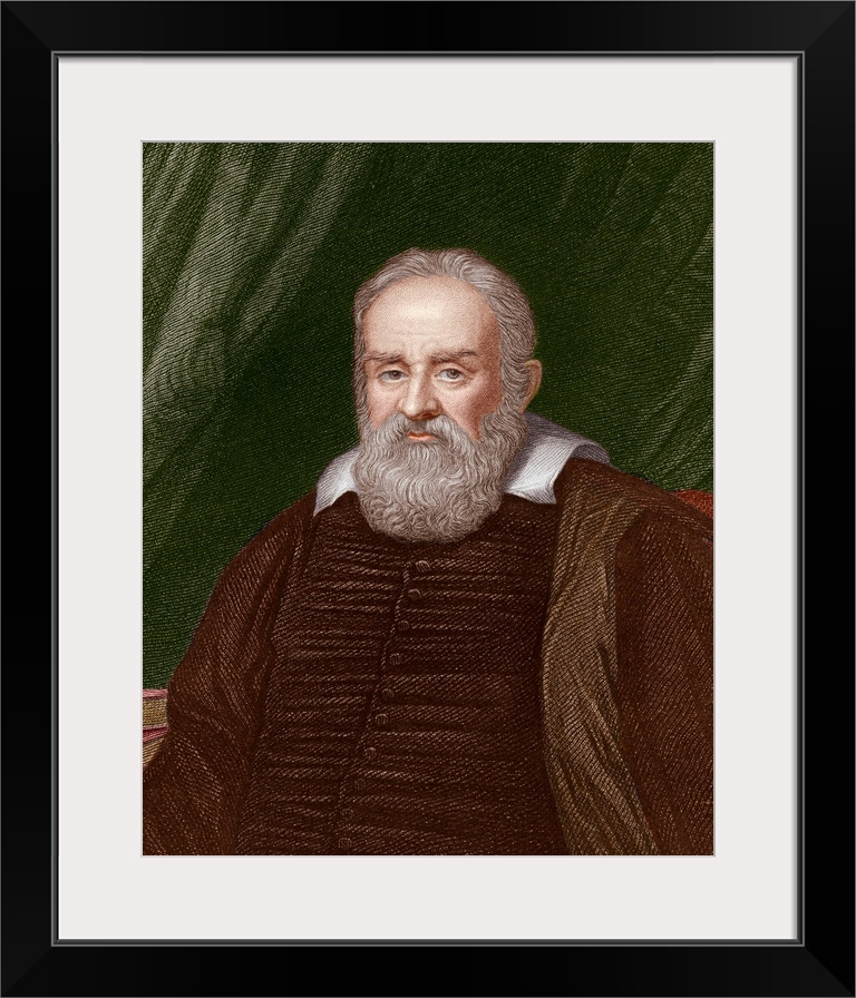 Galileo Galilei. Historical portrait of the Italian astronomer and physicist Galileo Galilei (1564-1642). In 1610, Galileo...