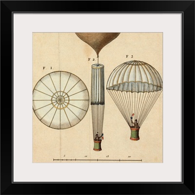 Garnerin's parachute design, 1797