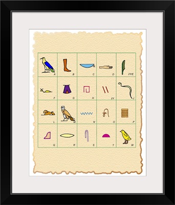 Phonetic Egyptian hieroglyphs