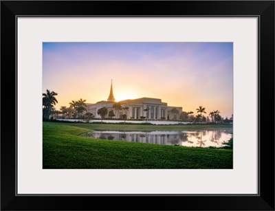 Fort Lauderdale Florida Temple, Sunrise Behind the Temple, Davie, Florida