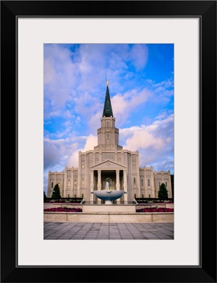 Houston Texas Temple, Clouds and Blue Skies, Spring, Texas