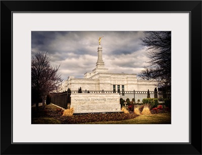 Nashville Tennessee Temple with Sign, Franklin, Tennessee