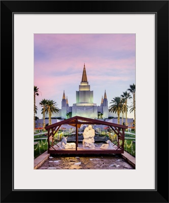 Oakland California Temple, Nativity at Christmas, Oakland, California