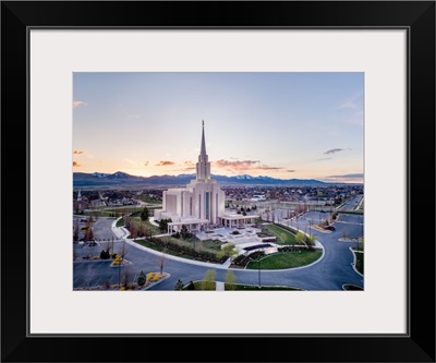 Oquirrh Mountain Utah Temple, Twilight, South Jordan, Utah