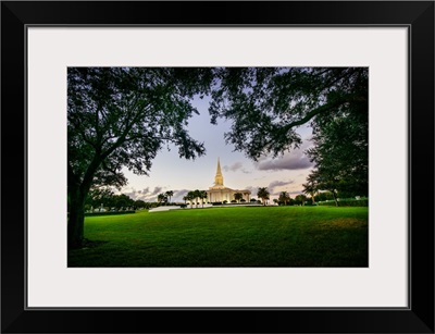 Orlando Florida Temple, Framed by Trees, Windermere, Florida