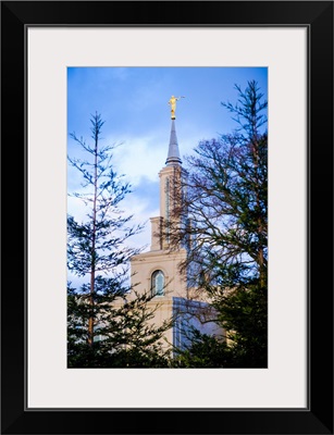 Sacramento California Temple, Spire Through the Trees, Rancho Cordova, California