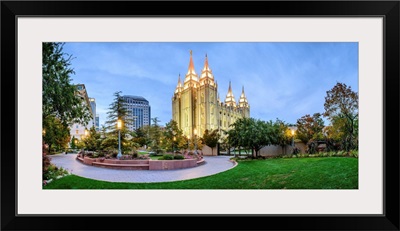 Salt Lake Temple, Panoramic, Salt Lake City, Utah