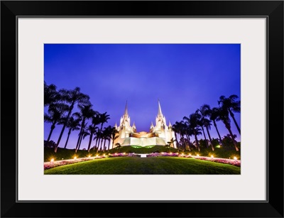 San Diego California Temple, Morning in Blue, San Diego, California