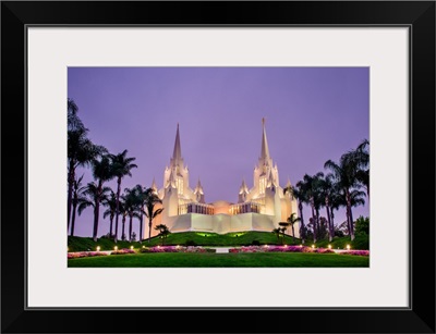 San Diego California Temple, Purple Morning, San Diego, California