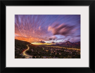 Beautiful Sunset Over Sedona, Arizona