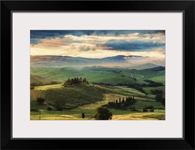 Belvedere in the Tuscan countryside in Italy