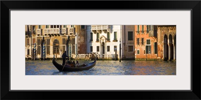 Gondola in the canals of Venice, Italy