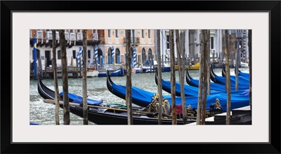 Gondolas on the Grand Canal in Venice, Italy