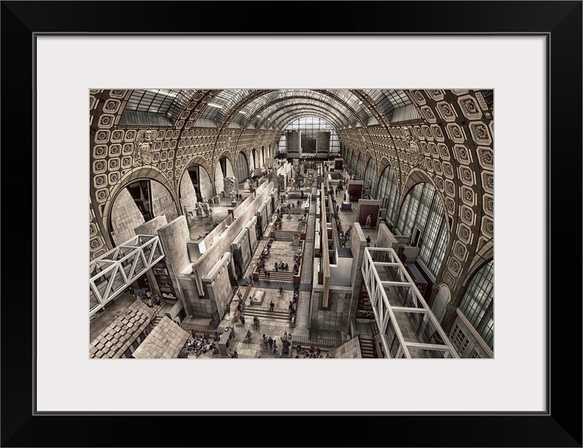 Inside the Musee D'Orsay in Paris, France